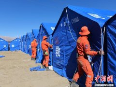 西藏森林消防总队林芝支队巴宜区中队搭设120余
